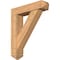 Ekena Millwork Traditional Arts and Crafts Smooth Bracket w/ Offset Brace, Western Red Cedar, 7 1/2"W x 32"D x 38"H BKT0806X32X38TRA03SWR - alternate 1